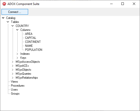 ADOX Component Suite demo example